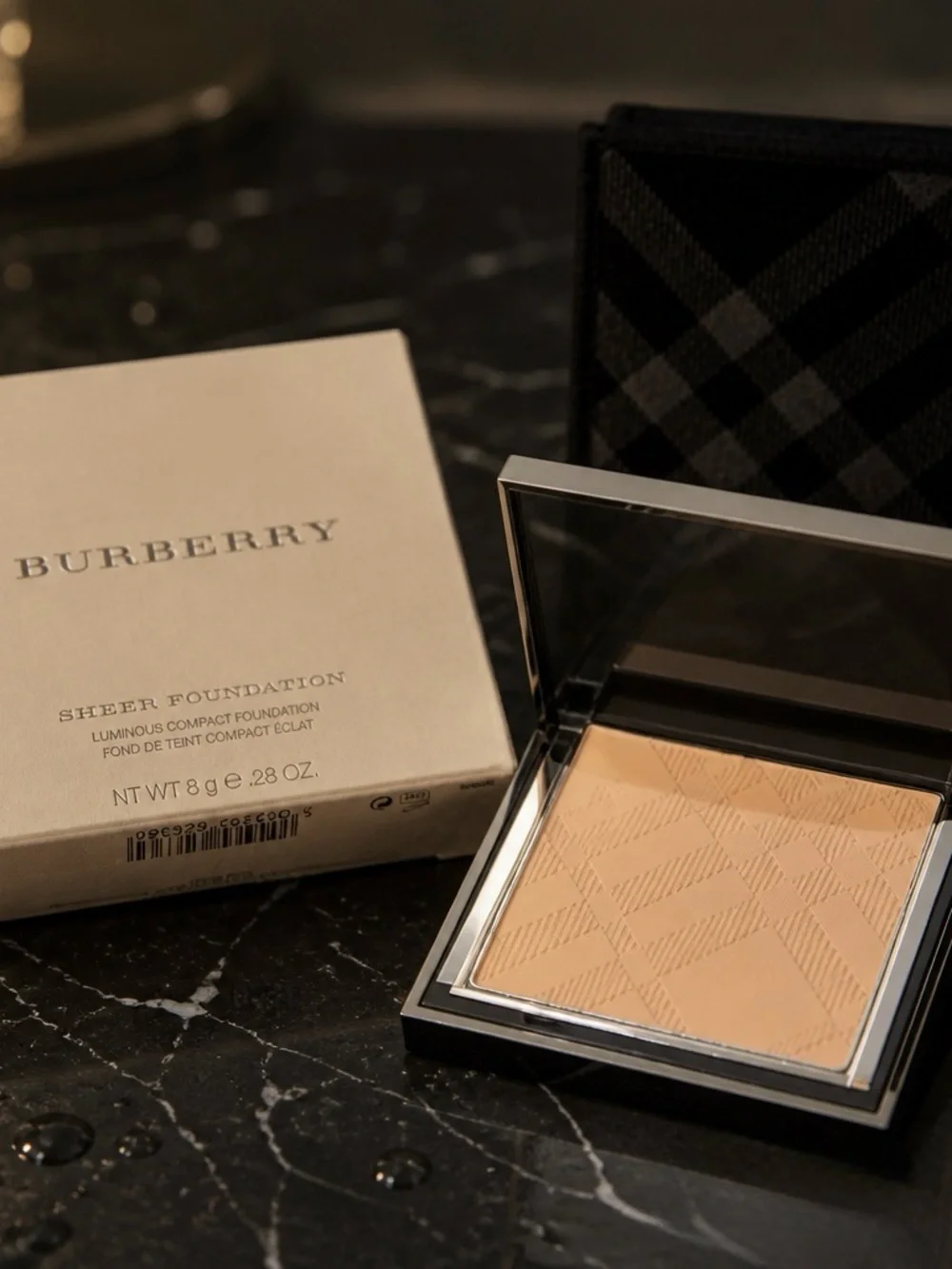Burberry Compact Powder Foundation - Beige & Black